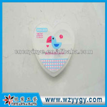 Caja de plásticos de la píldora forma corazón personalizado, impresión nueva caja de la píldora de PVC
